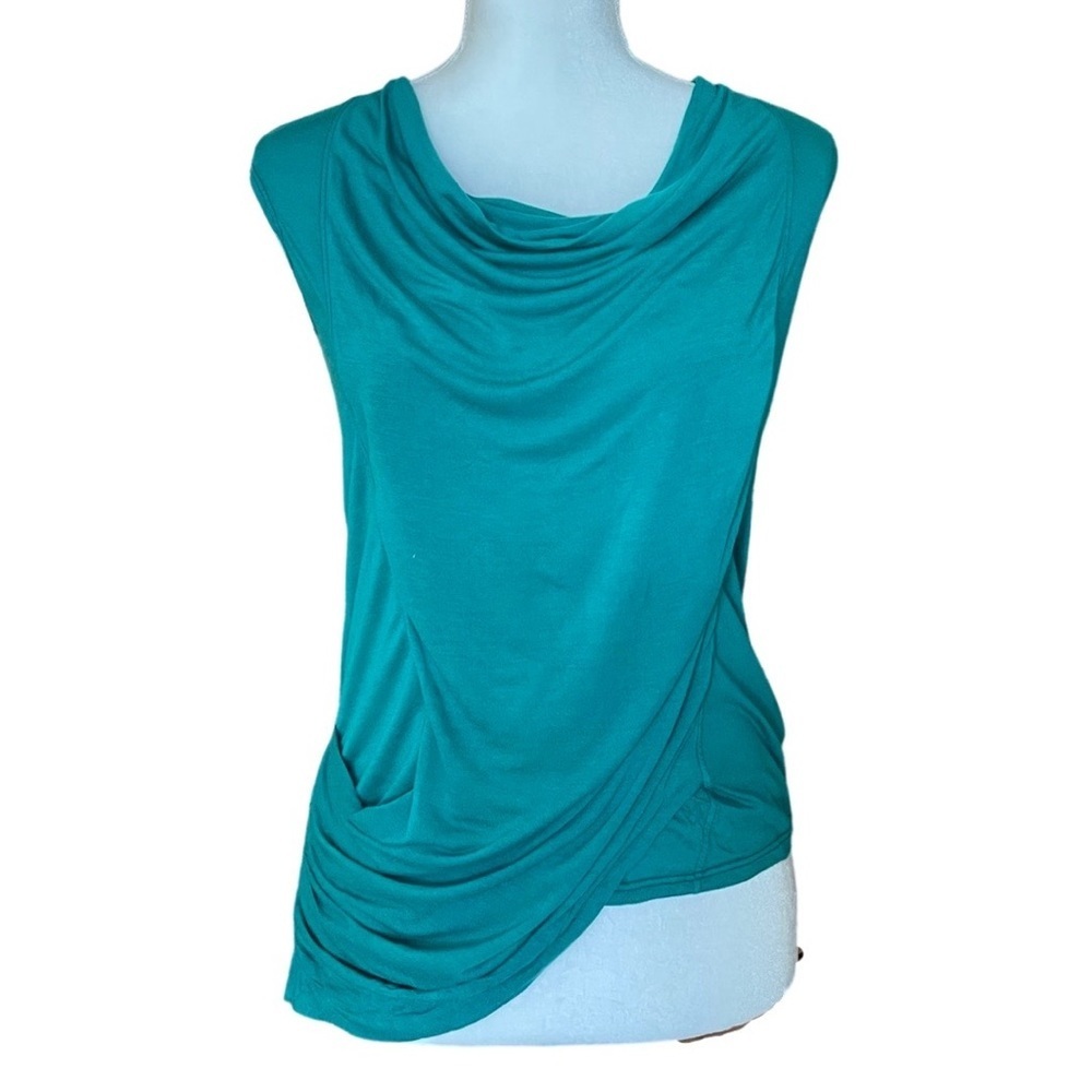 NWT Revolve Sleeveless Front Drape Faux Wrap Knit Top